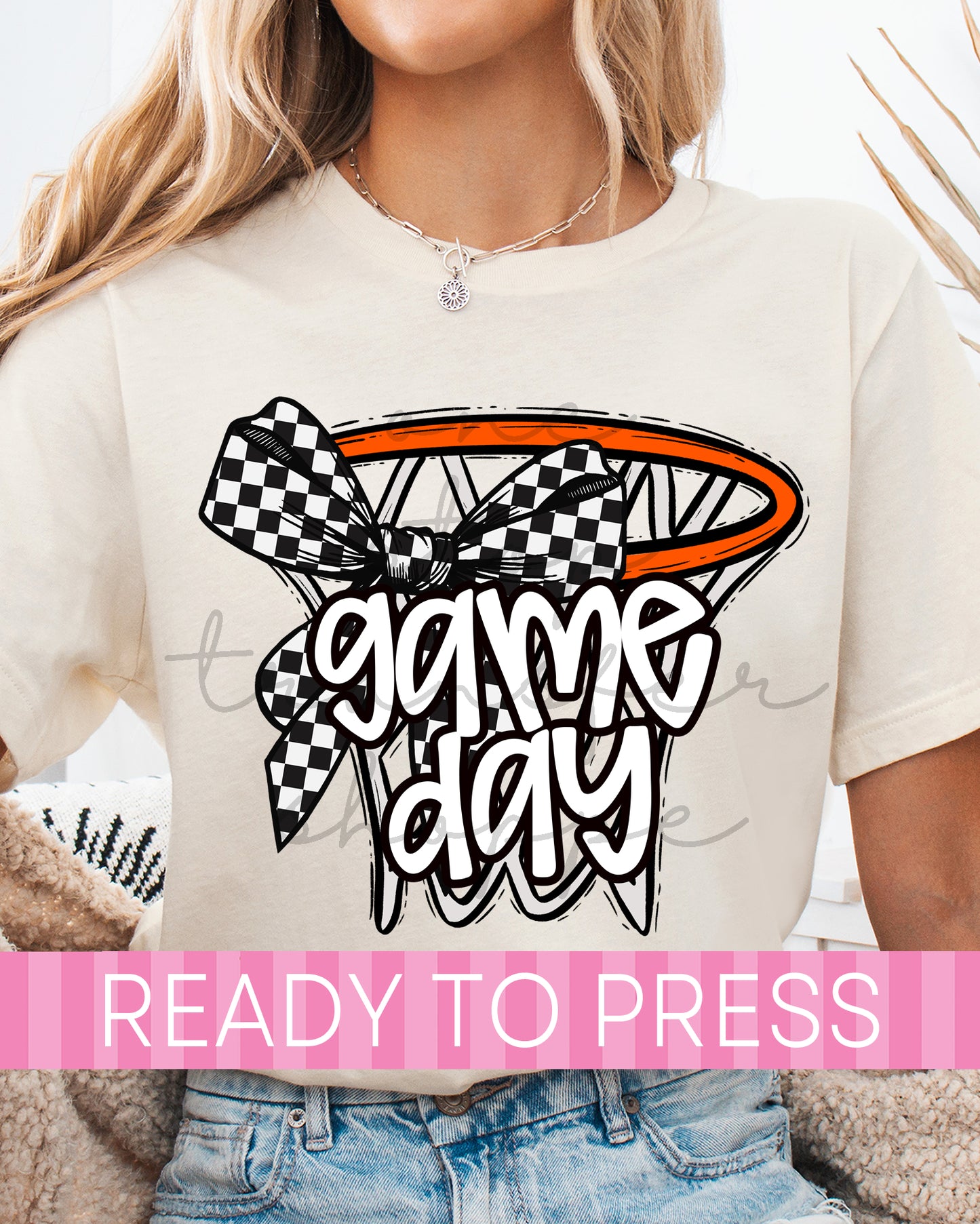 Coquette Basketball Goal Game Day - Ready to Press DTF Transfers