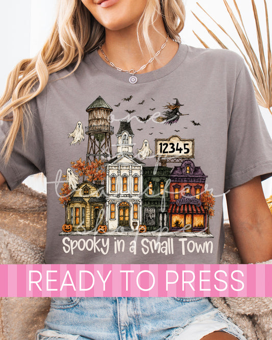 Halloween Spooky In A Small Town Custom Zip Code - Ready to Press DTF Transfers