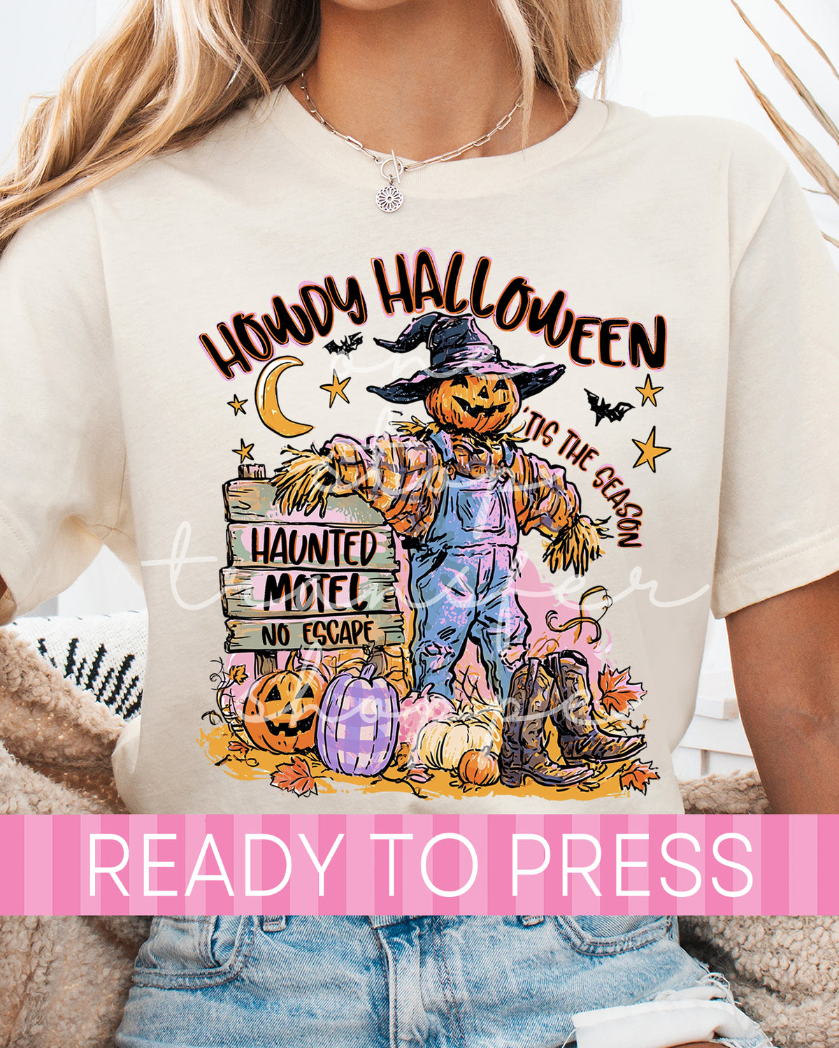 Howdy Halloween Scarecrow - Ready to Press DTF Transfers