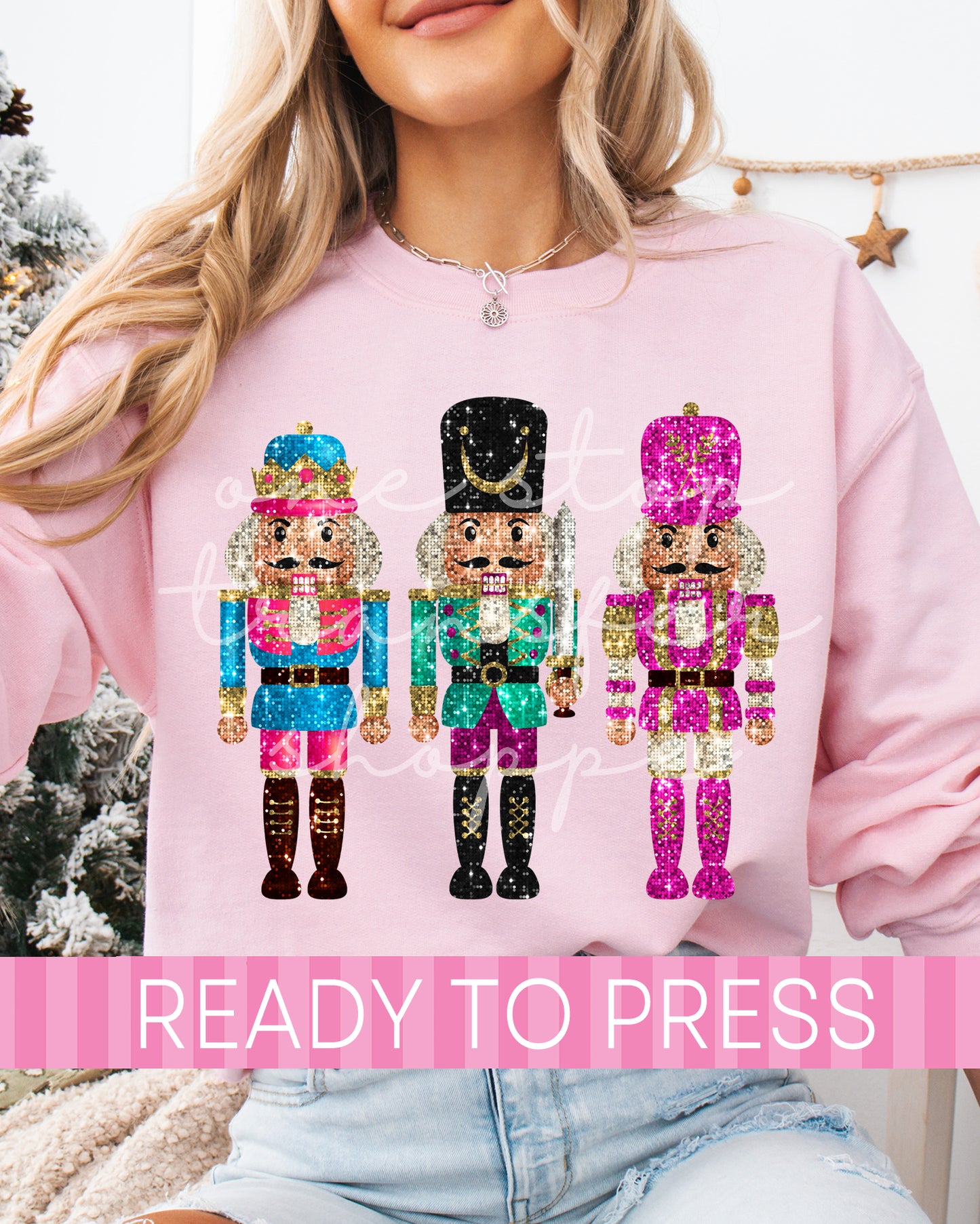 Faux Sequin Nutcracker Soldiers - Ready to Press DTF Transfers