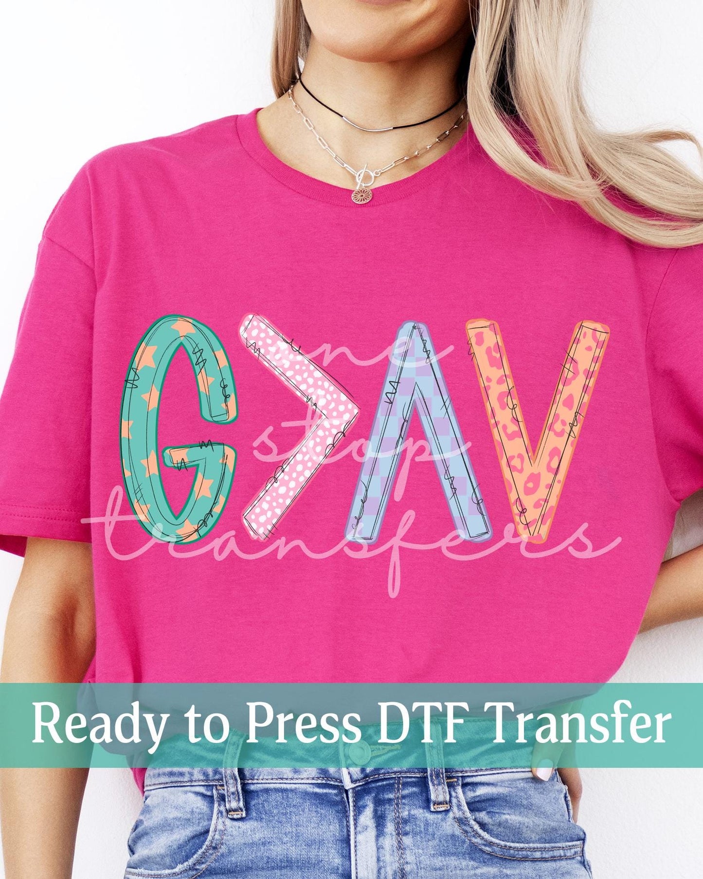 God Is Greater Than The Highs and Lows Doodle - Ready to Press DTF Transfers
