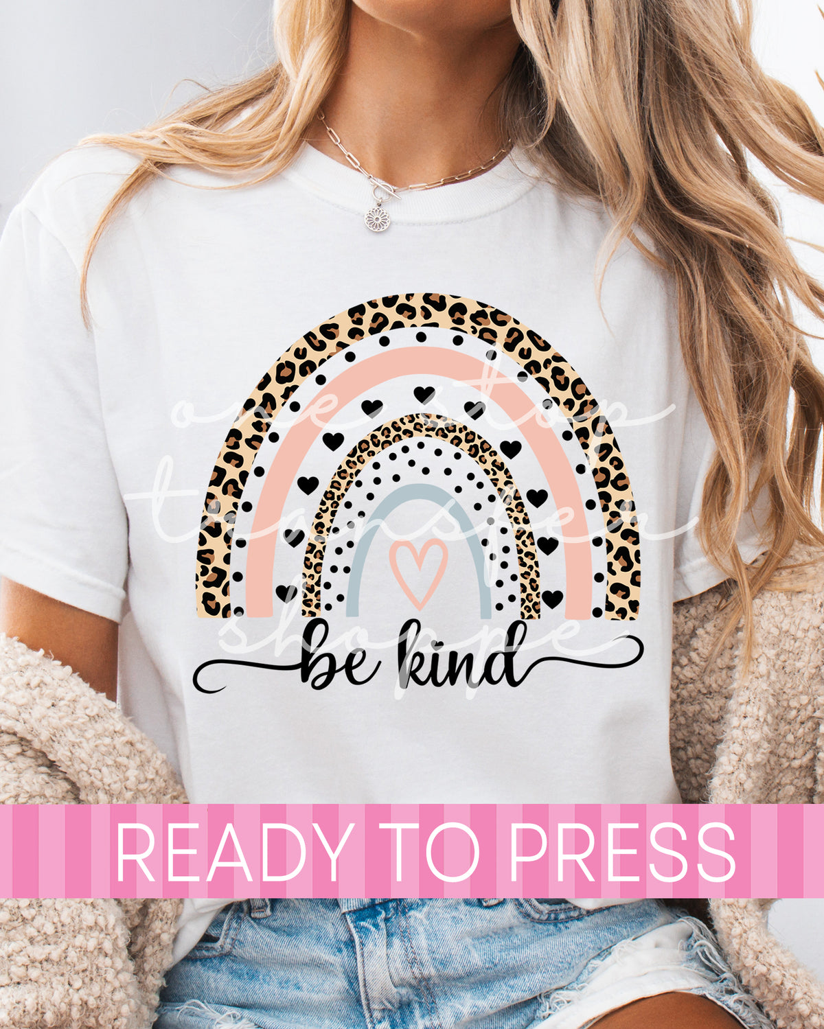 Be Kind Animal Print Rainbow - Ready to Press DTF Transfers