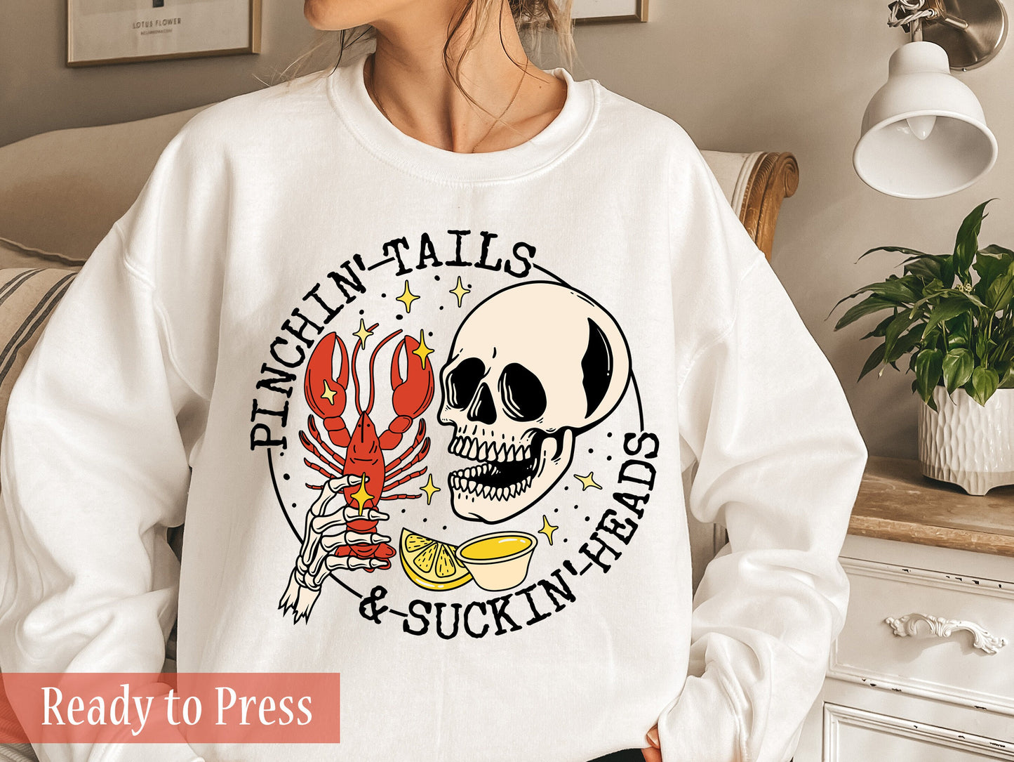 Pinchin' Tails and Suckin' Heads - Ready to Press DTF Transfers