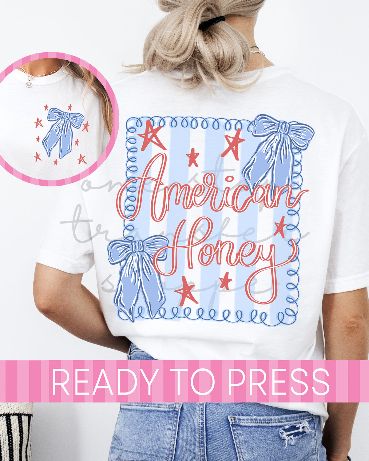 American Honey Preppy 4th of July - Ready to Press DTF Transfers