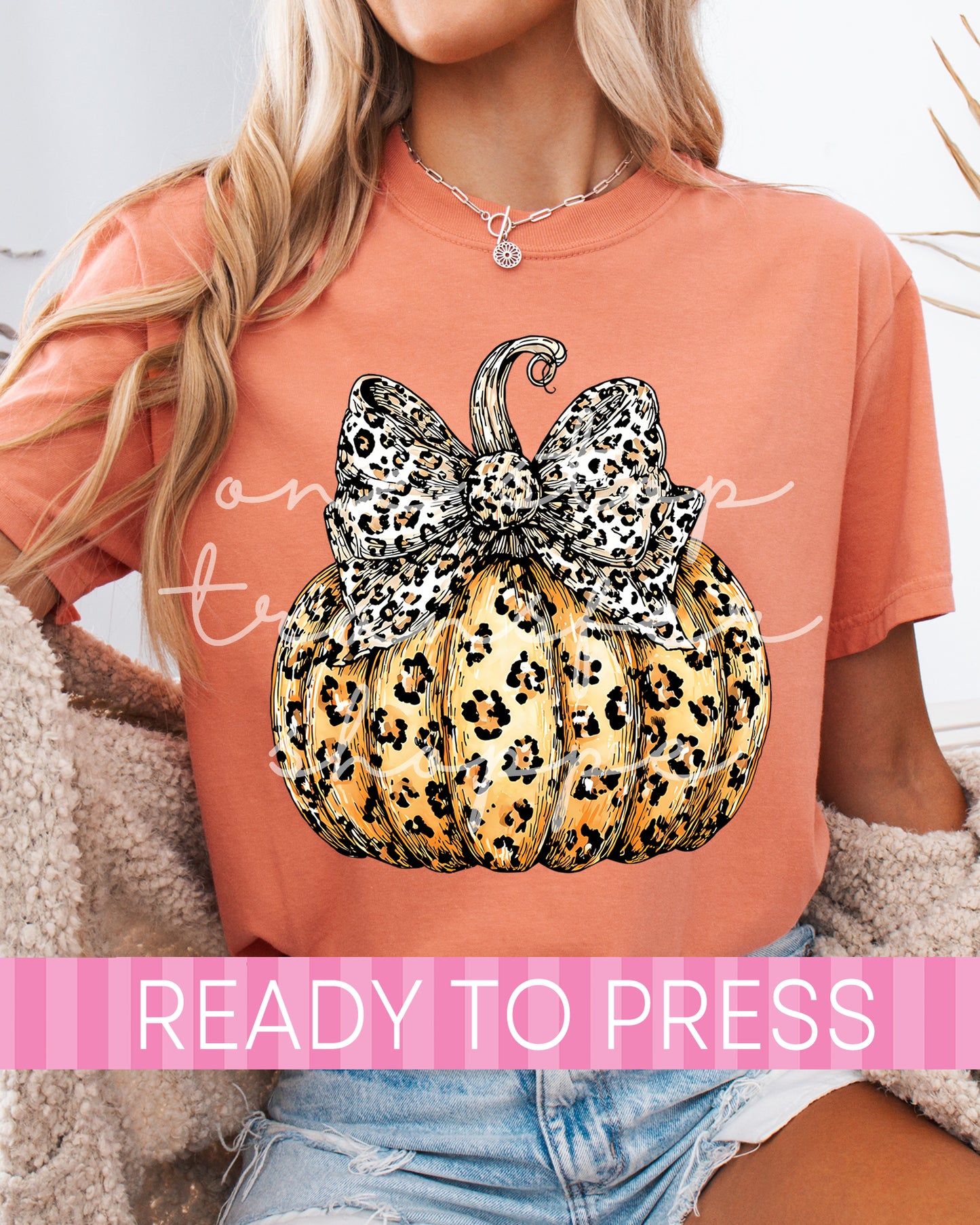 Leopard Coquette Fall Pumpkin - Ready to Press DTF Transfers