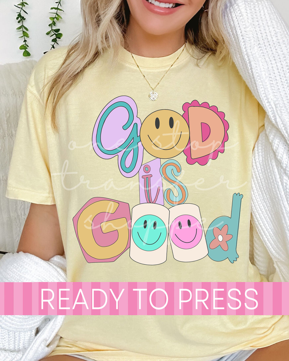 God Is Good Doodle - Ready to Press DTF Transfers