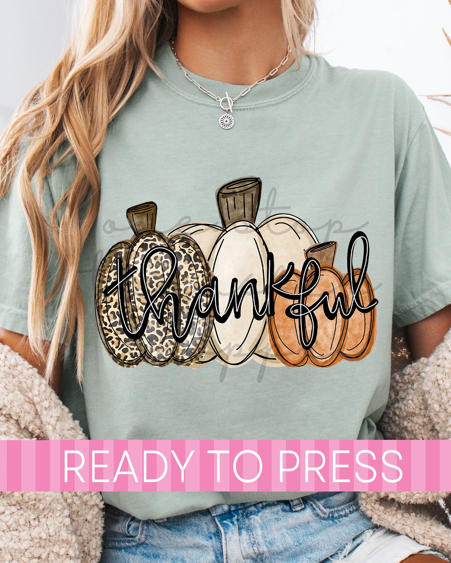 Thankful Leopard Fall Pumpkins - Ready to Press DTF Transfers