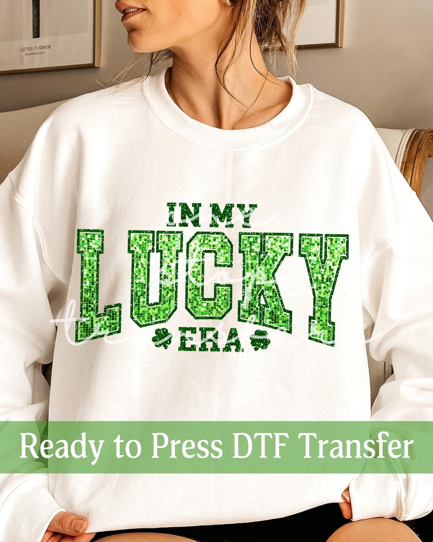 Faux Glitter In My Lucky Era - Ready to Press DTF Transfers
