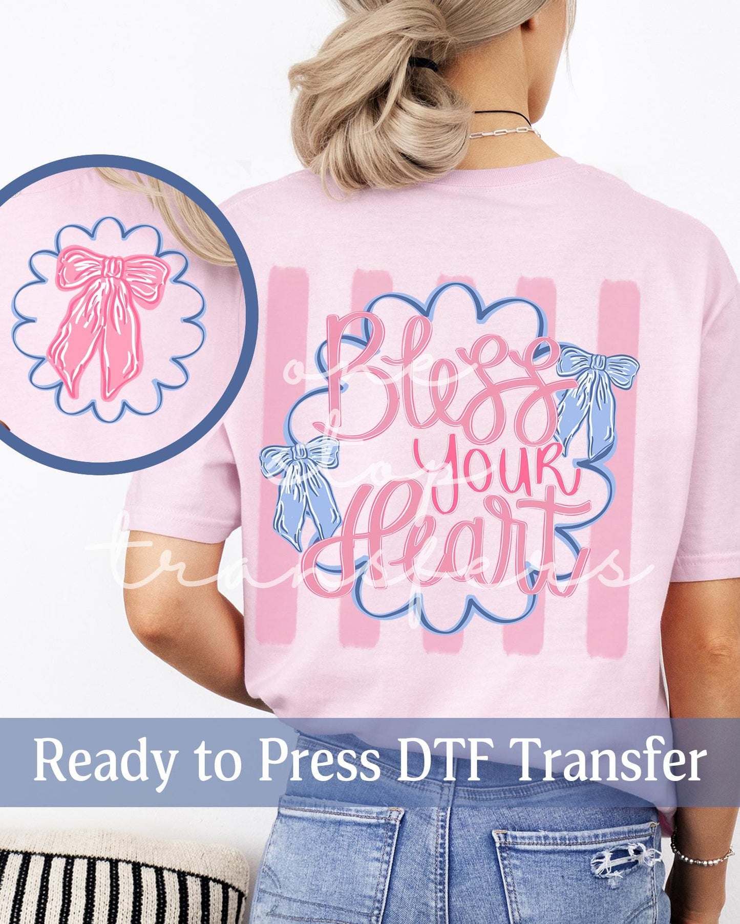 Preppy Bless Your Heart - Ready to Press DTF Transfers