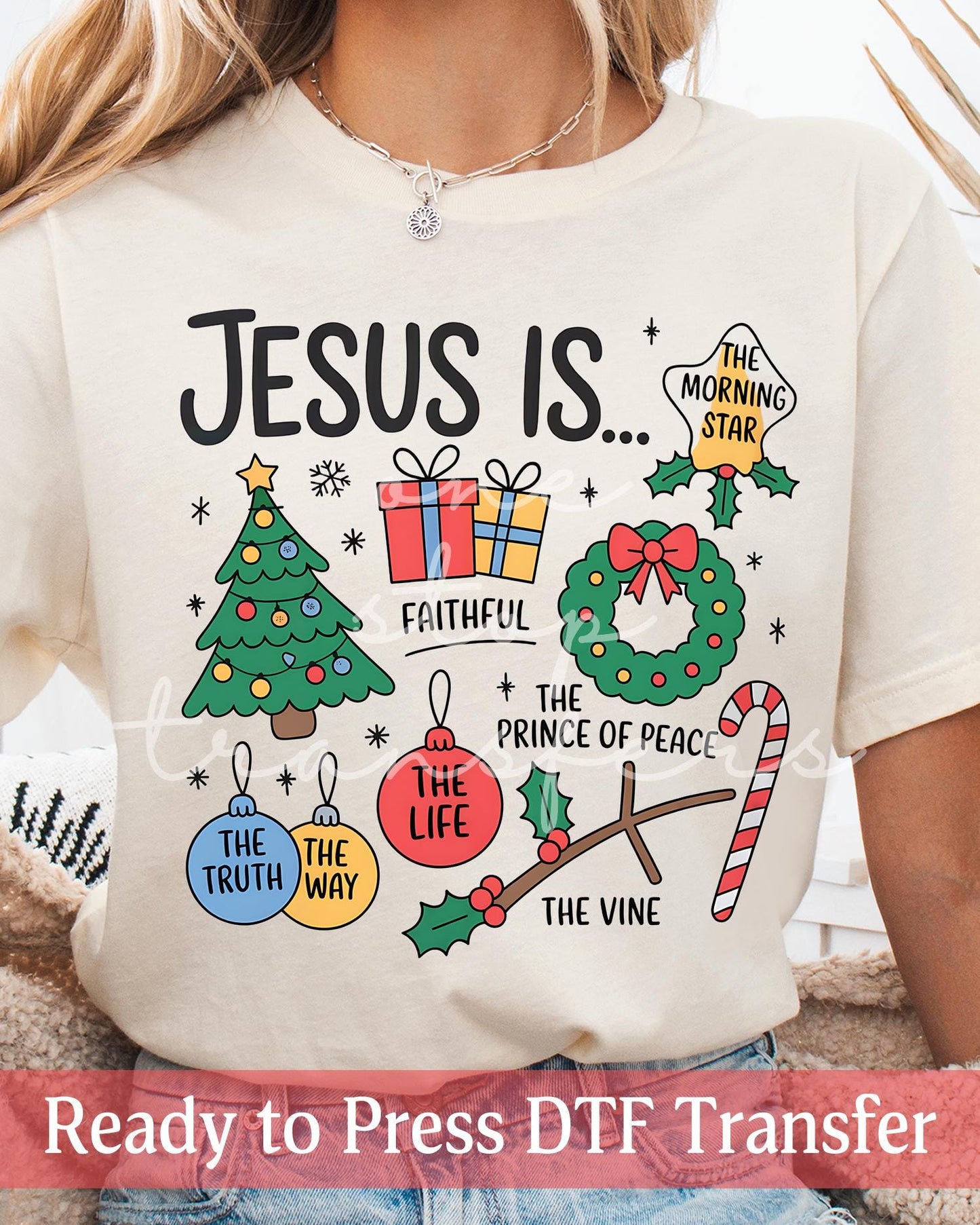 Jesus Is The Reason The Truth The Way The Life Christmas Collage- Ready to Press DTF Transfers