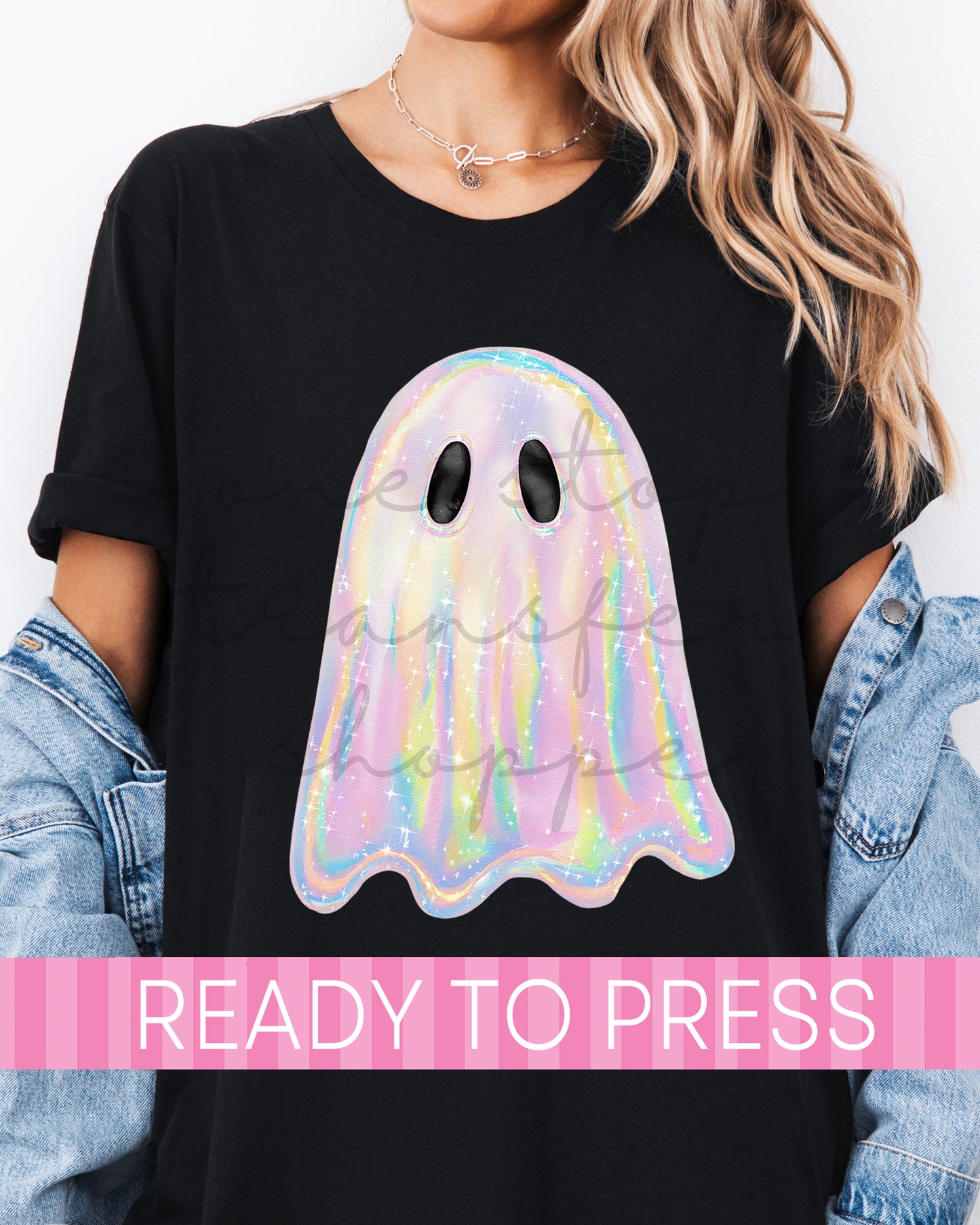 Iridescent Ghost - Ready to Press DTF Transfers