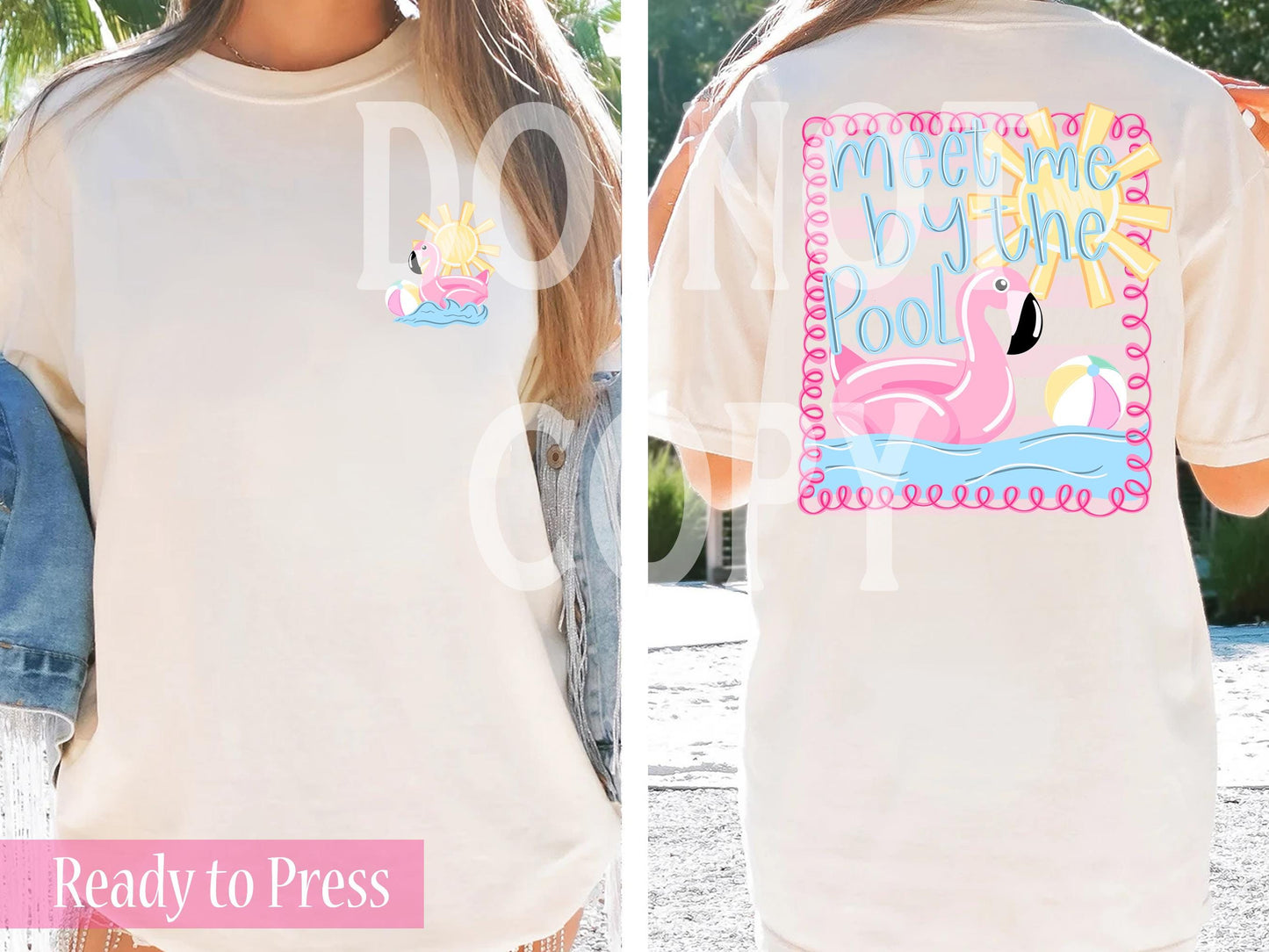 Meet Me By The Pool - Ready to Press DTF Transfers