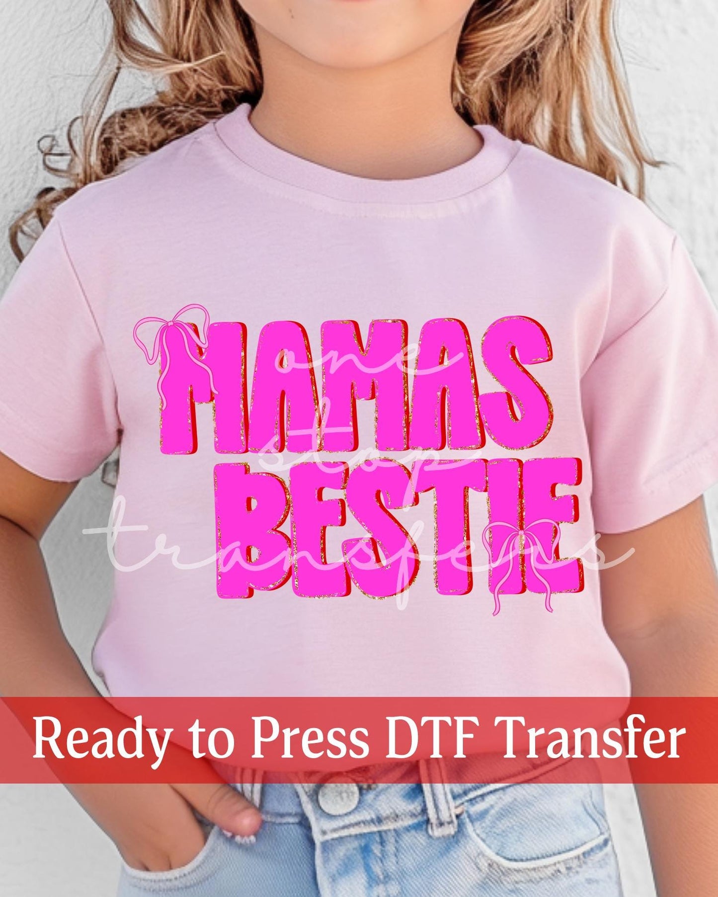 Valentine's Day Coquette Mama's Bestie - Ready to Press DTF Transfers