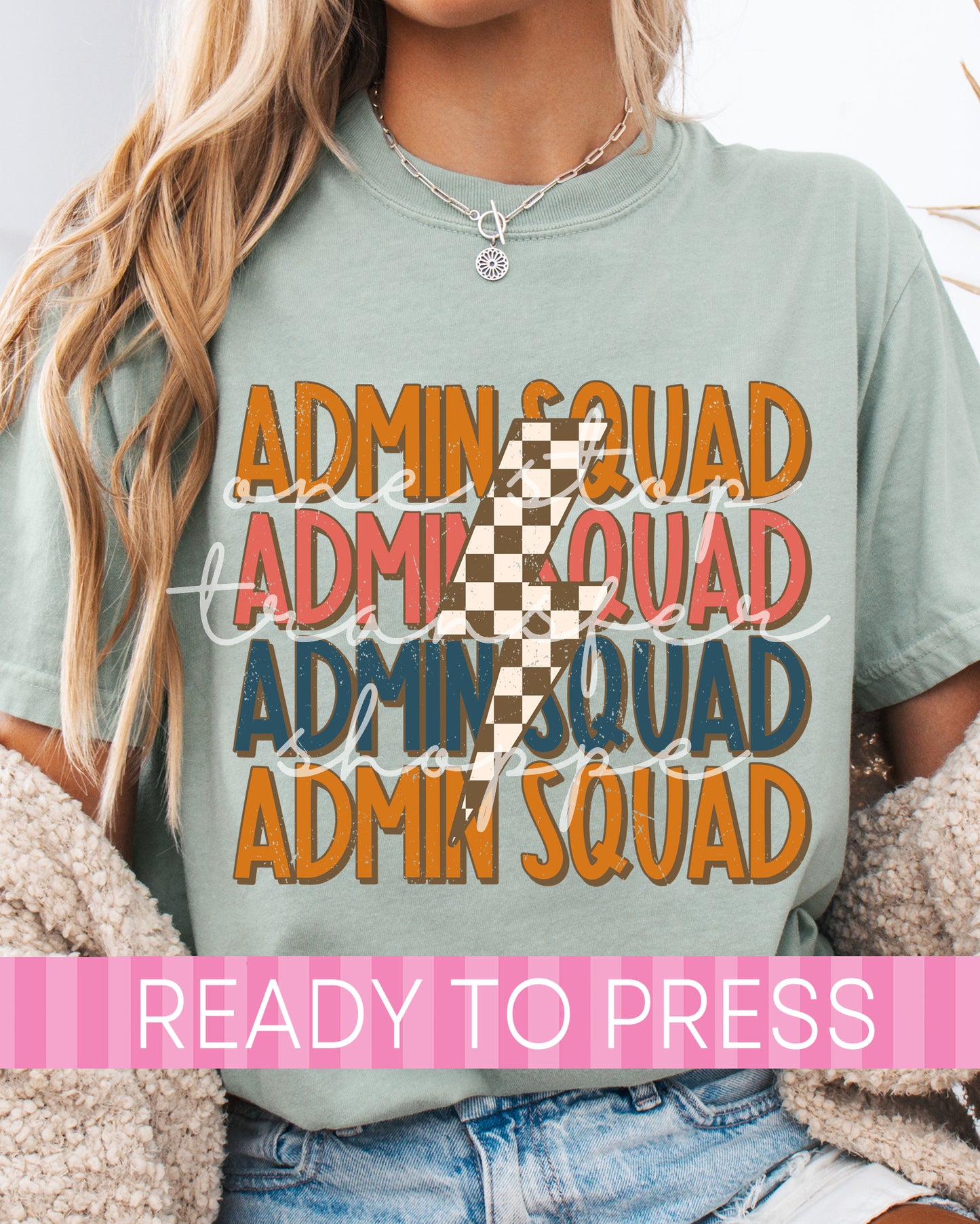 Distressed Admin Sqaud - Ready to Press DTF Transfers