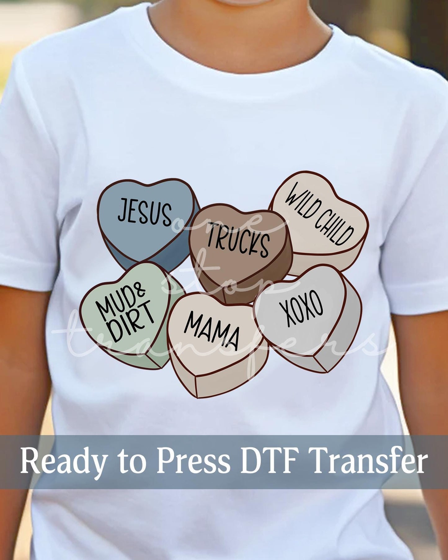 Valentine's Day Country Boy Conversation Hearts - Ready to Press DTF Transfers