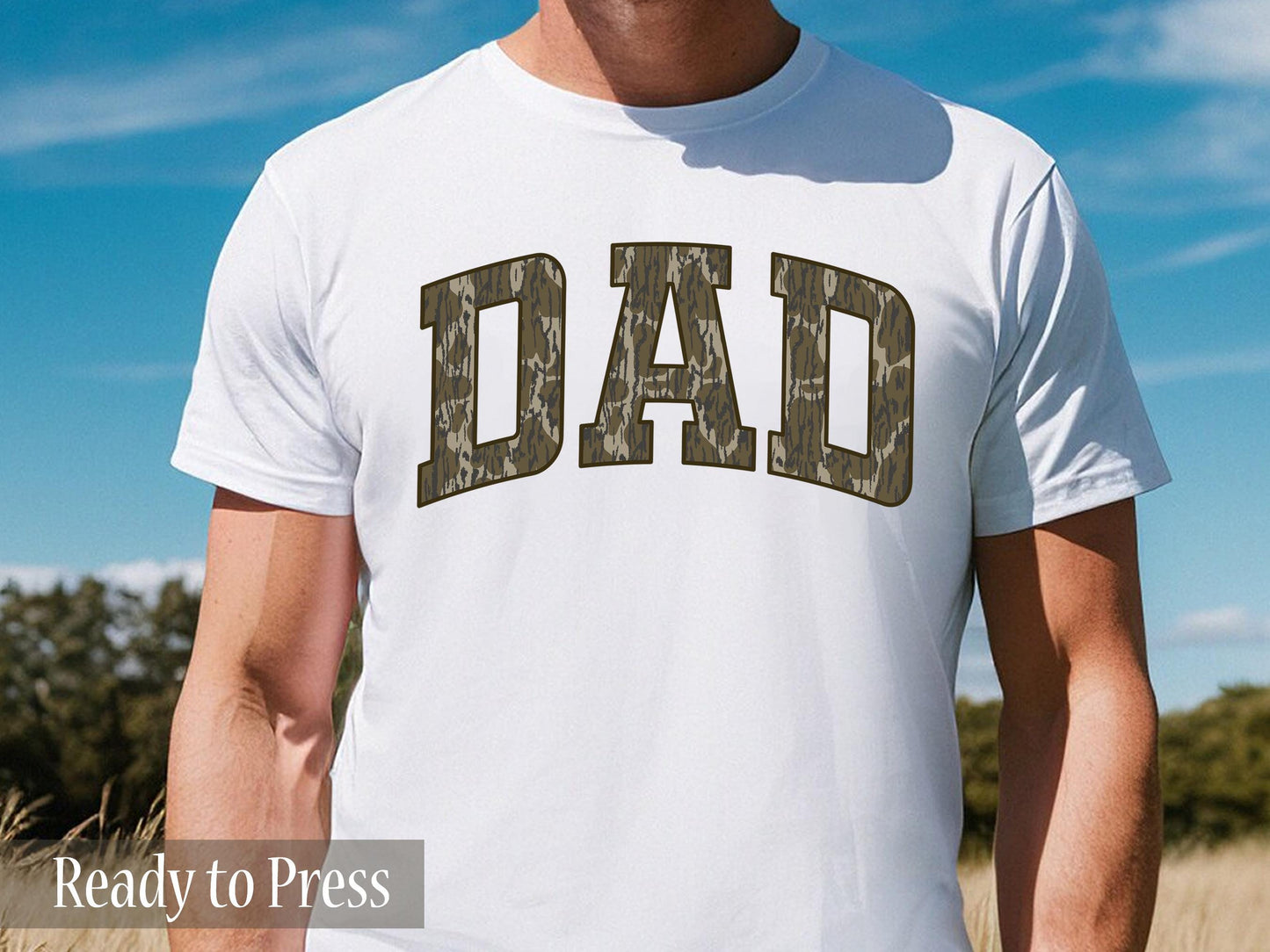 Camouflage Varsity DAD - Ready to Press DTF Transfers