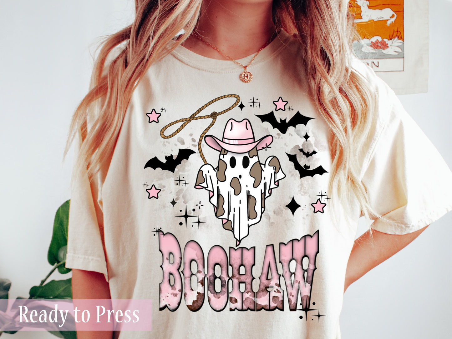 BOOHAW Cowghost - Ready to Press DTF Transfers