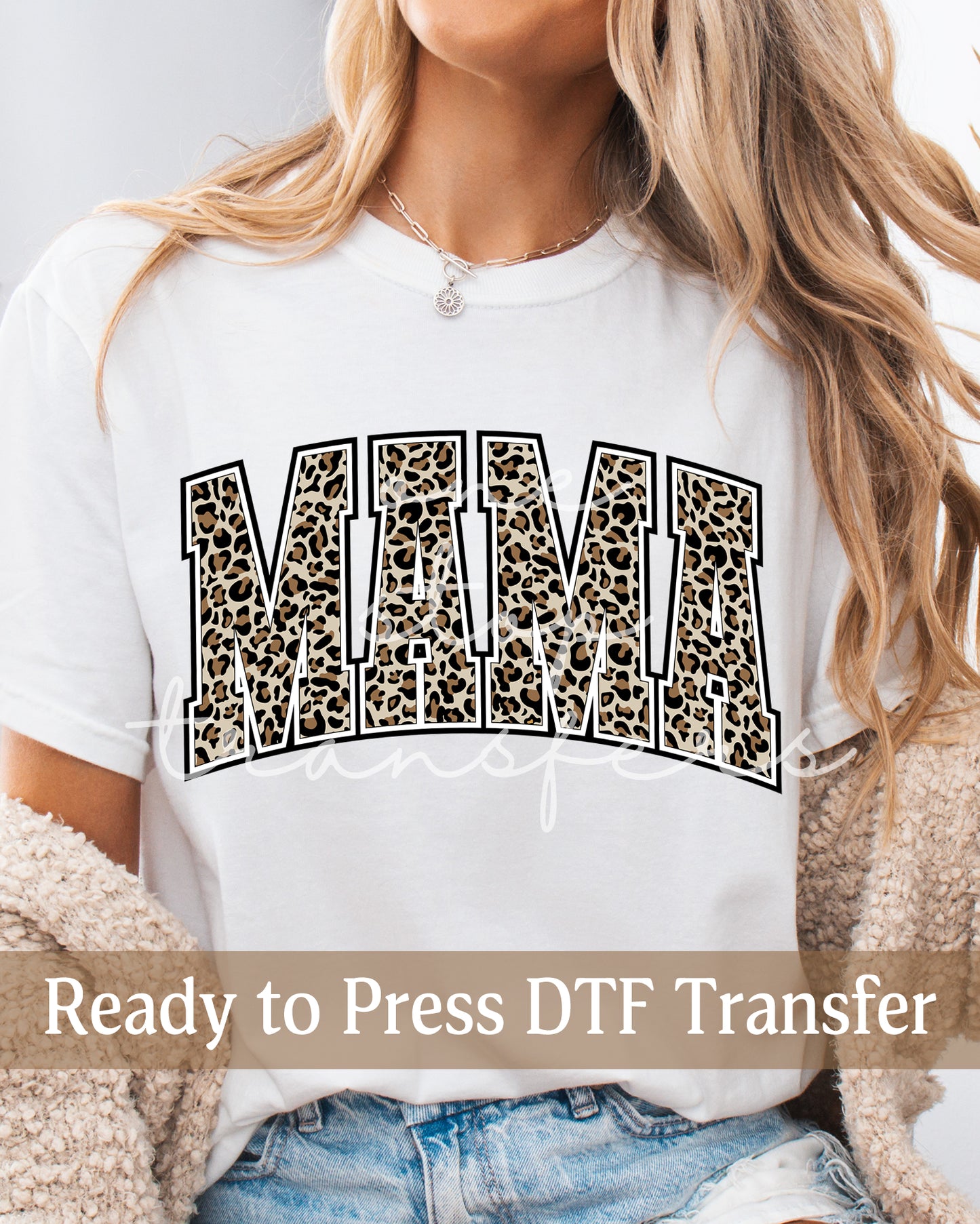 Leopard Print MAMA - Ready to Press DTF Transfers