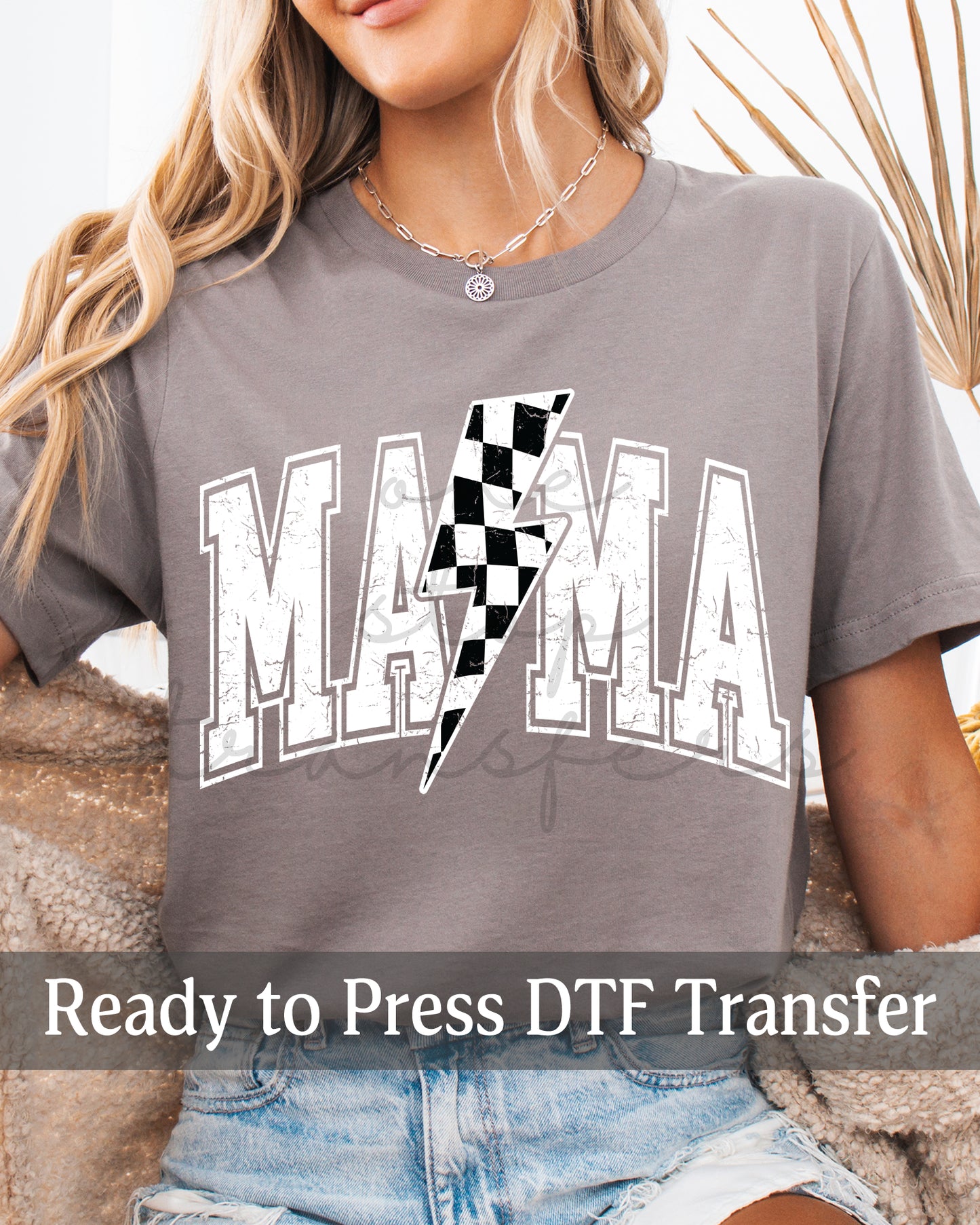 Distressed MAMA Lightning - Ready to Press DTF Transfers