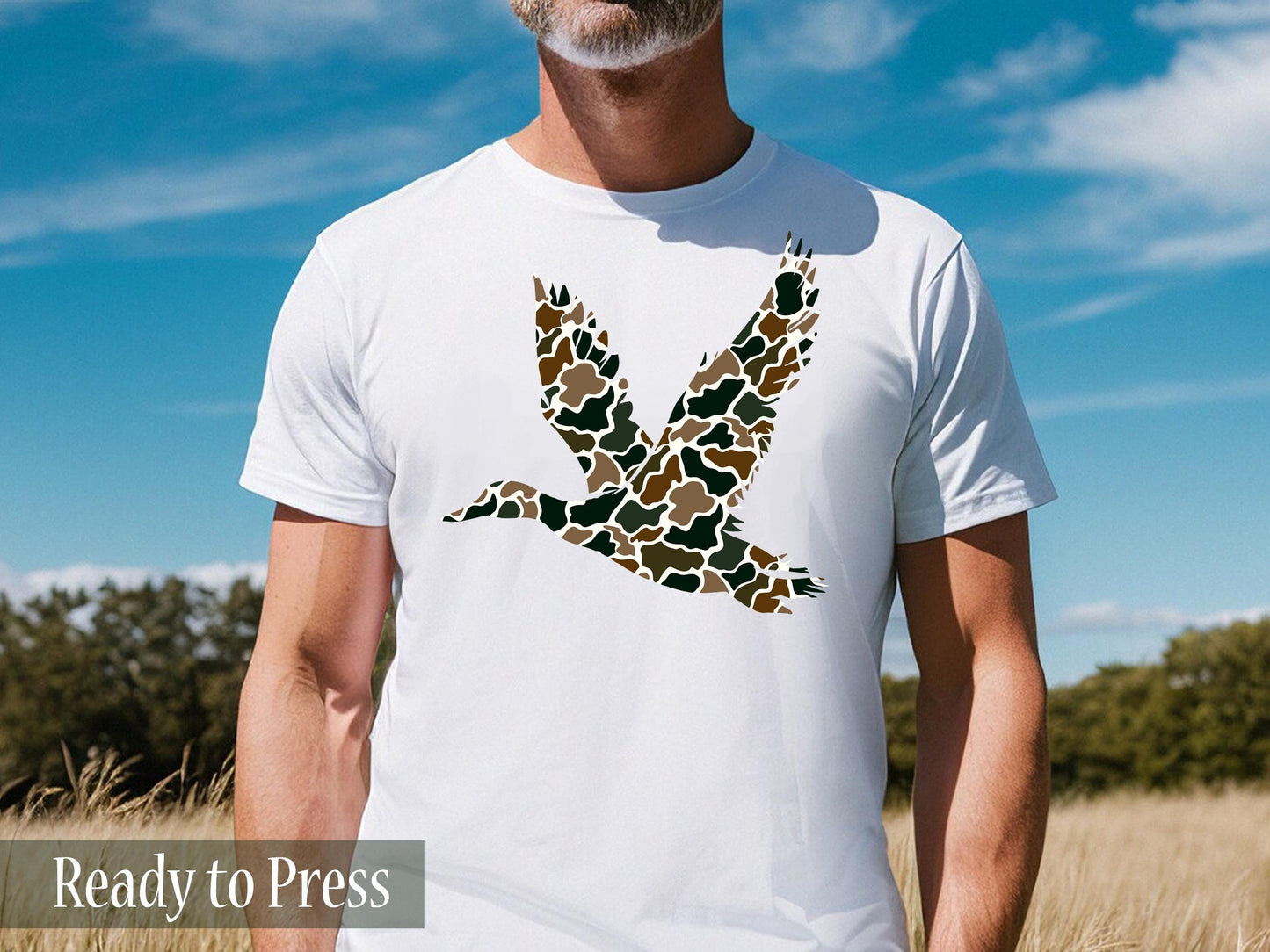 Camouflage Duck - Ready to Press DTF Transfers