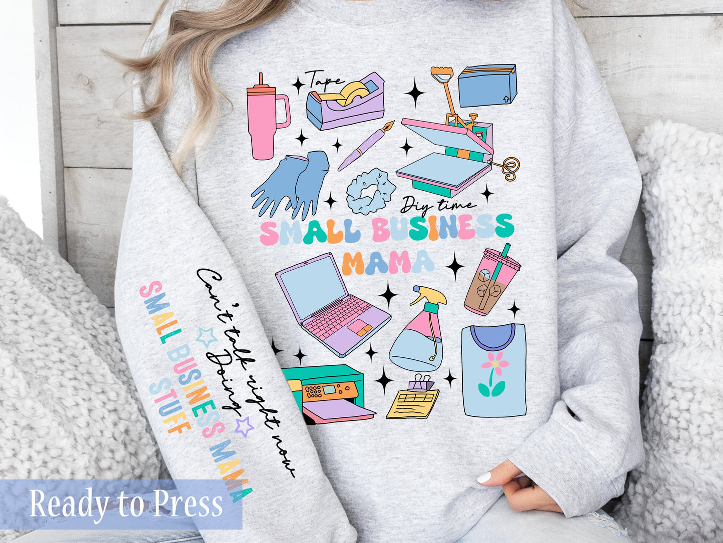 Small Business Mama Icons - Ready to Press DTF Transfers