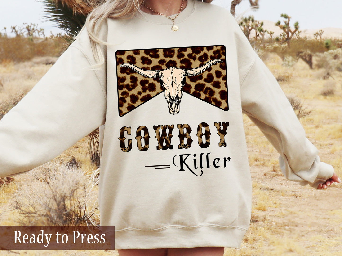 Western Animal Print Cowboy Killer - Ready to Press DTF Transfers