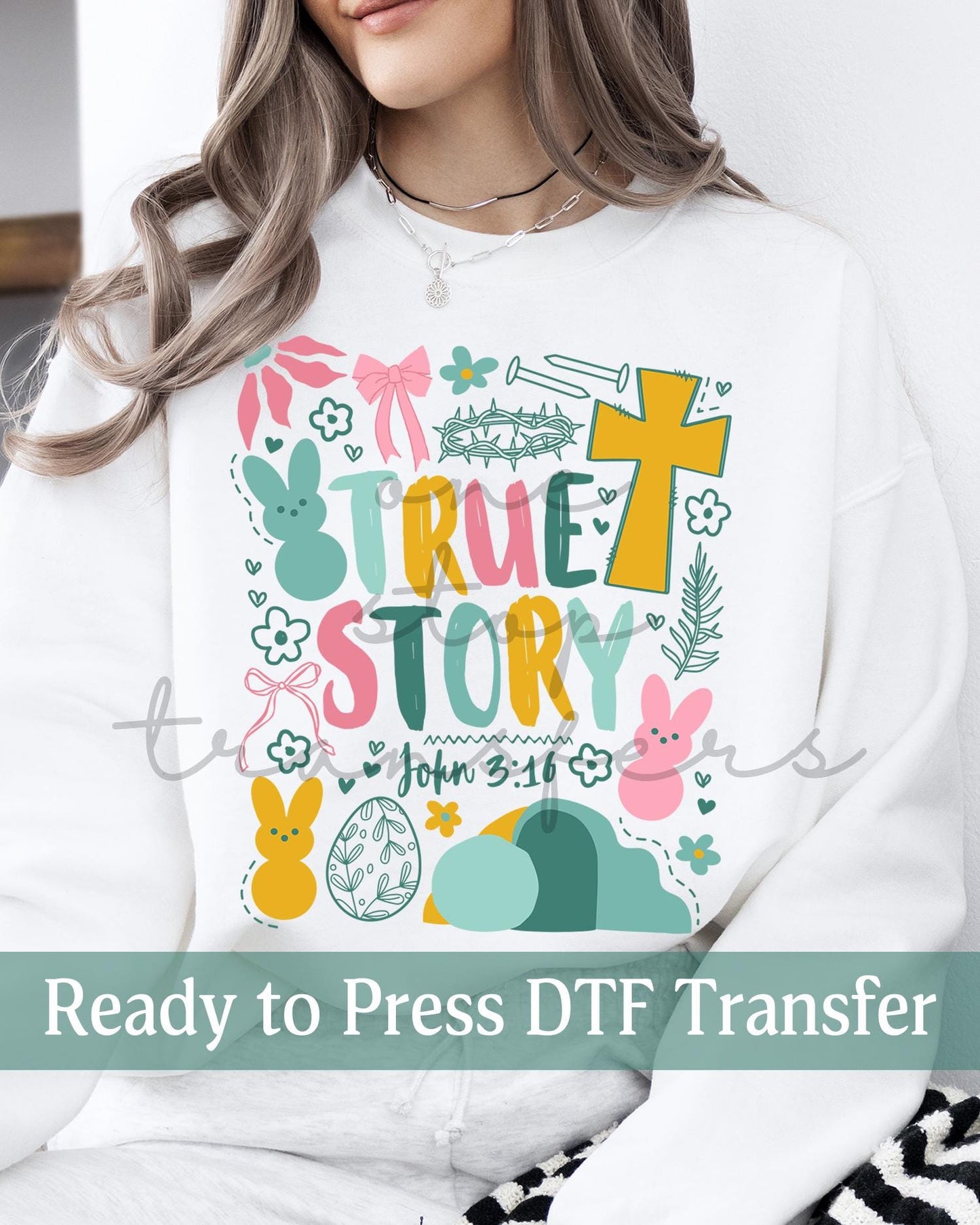 True Story John 3:16 - Ready to Press DTF Transfers