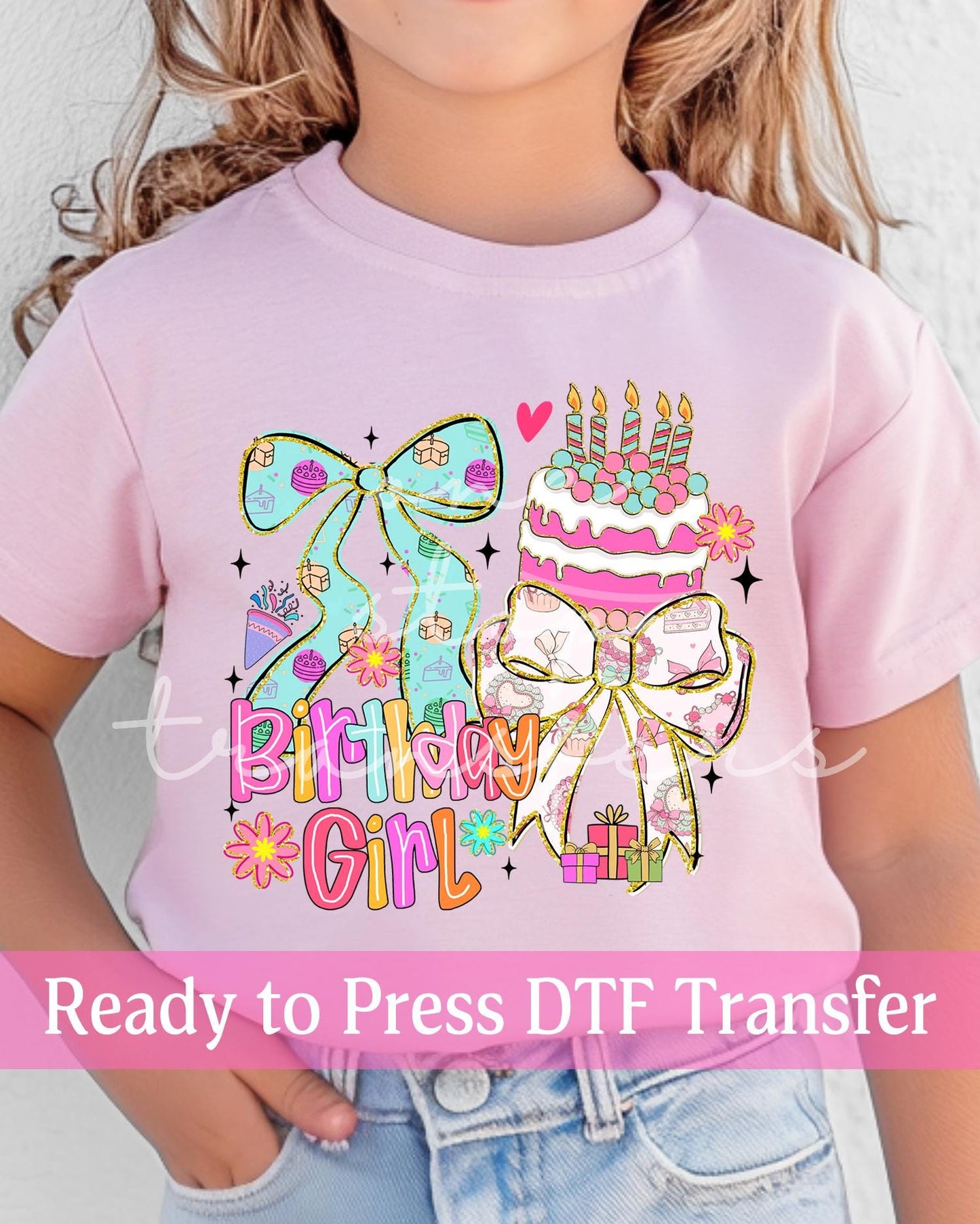 Coquette Birthday Girl - Ready to Press DTF Transfers