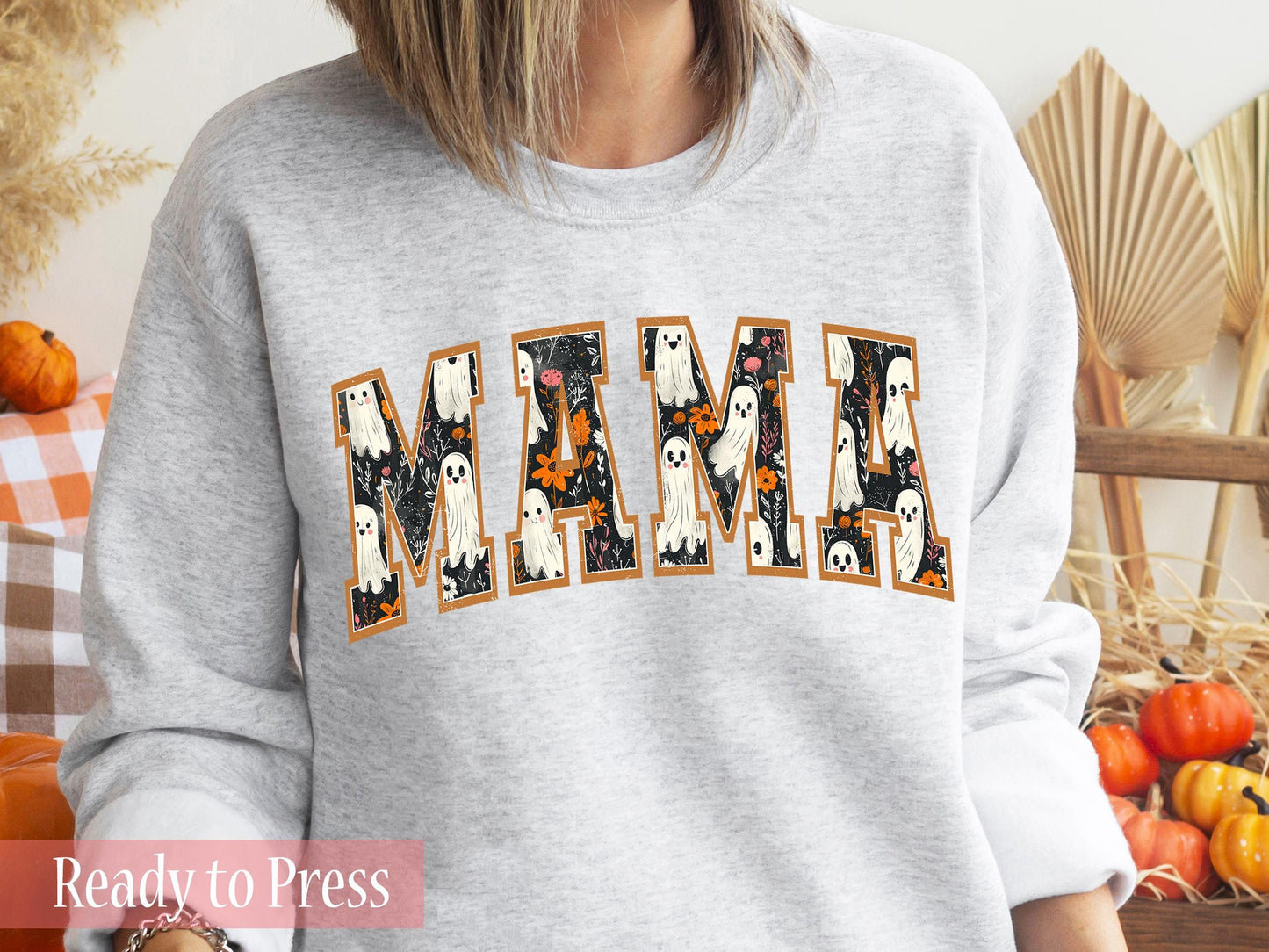Halloween Ghosts Mama - Ready to Press DTF Transfers