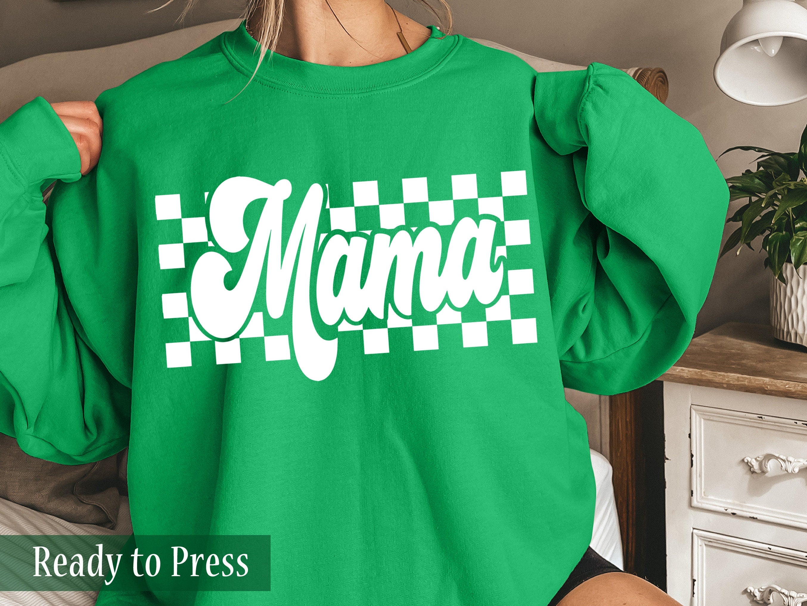 Retro Checker Mama - Ready to Press DTF Transfers – One Stop Transfer Shop