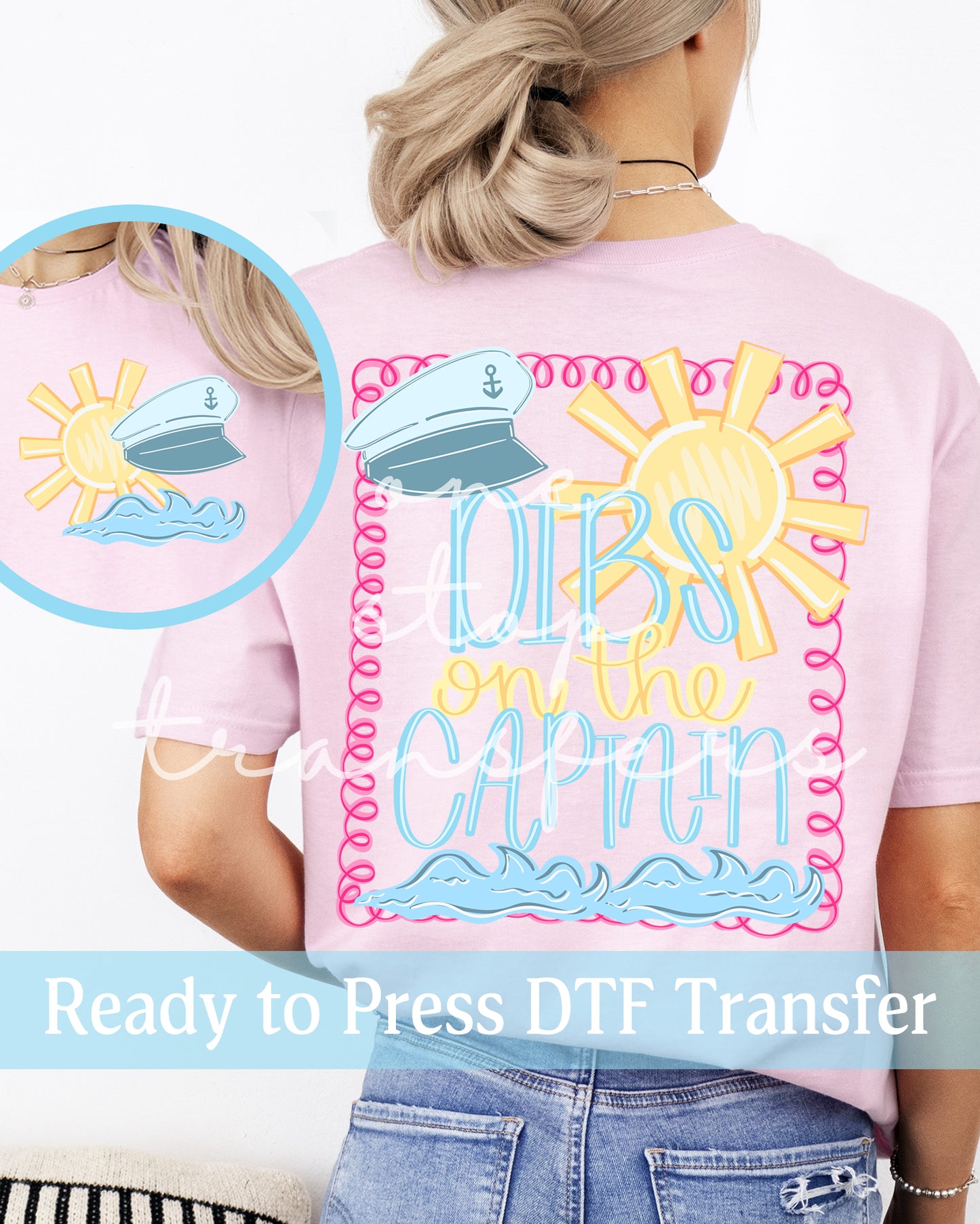 Preppy Dibs On The Captain - Ready to Press DTF Transfers