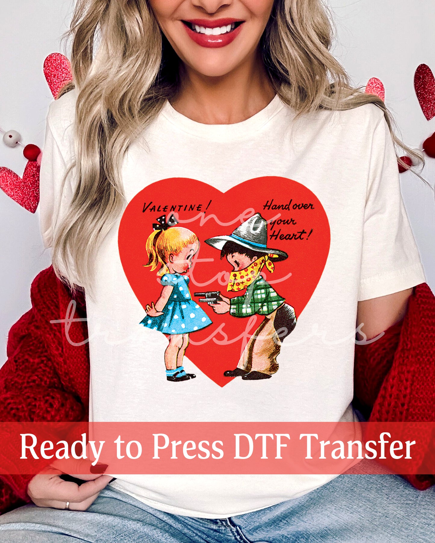 Vintage Valentine Robber - Ready to Press DTF Transfers