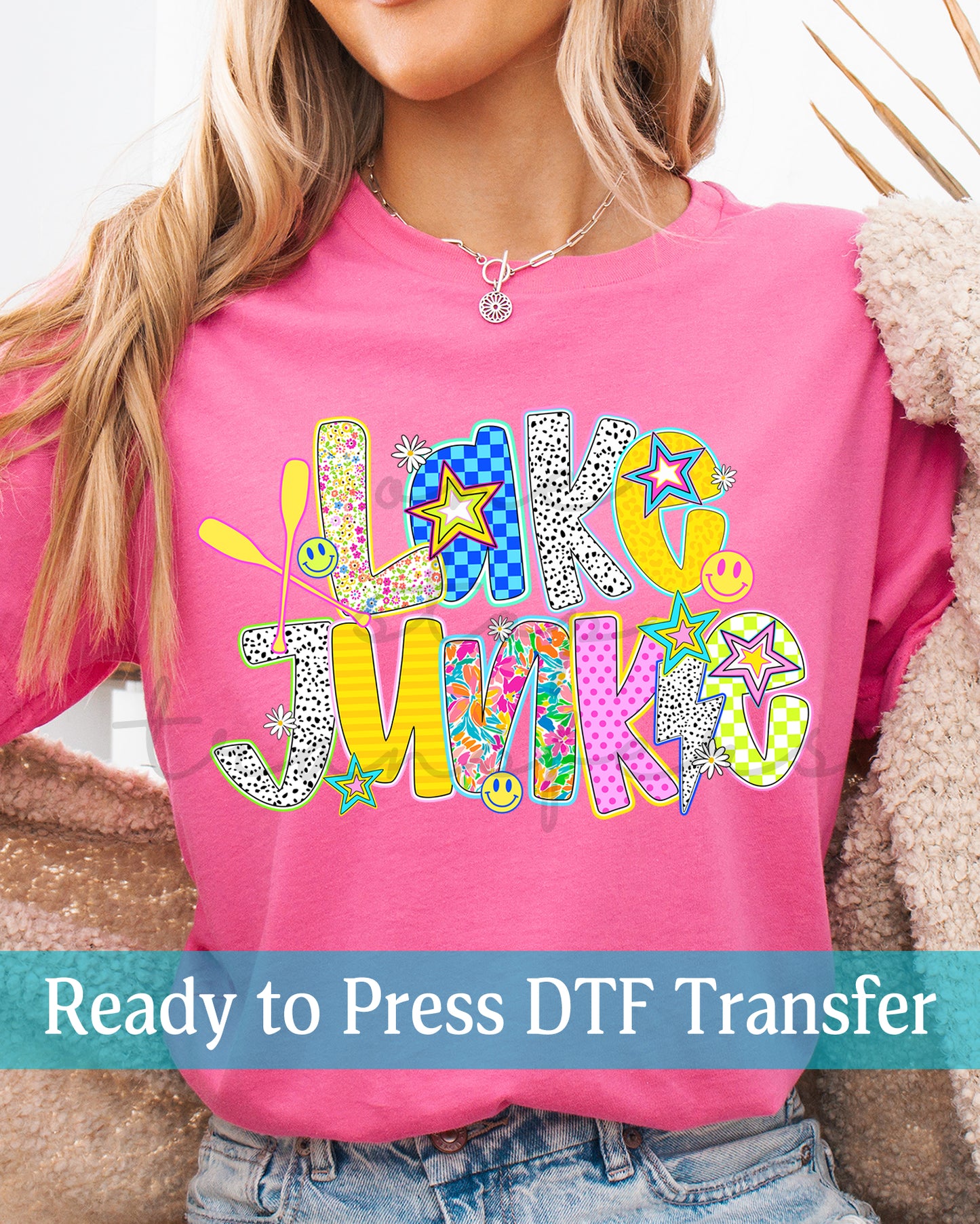 Colorful Lake Junkie Doodle - Ready to Press DTF Transfers