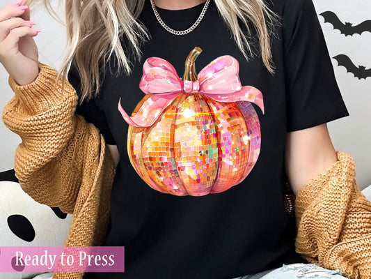 Coquette Disco Pumpkin - Ready to Press DTF Transfers