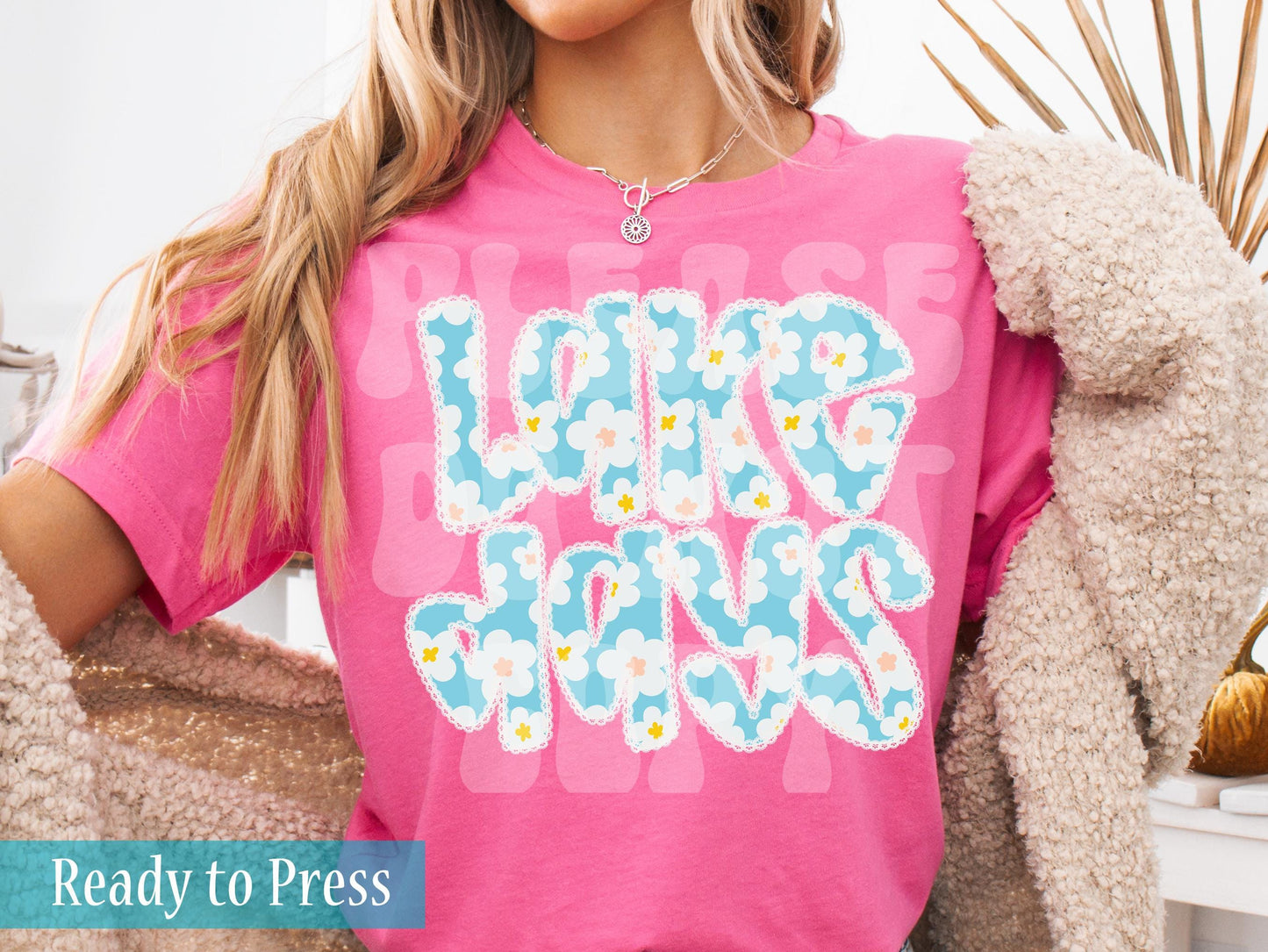 Shabby Chic Lace Lake Days - Ready to Press DTF Transfers