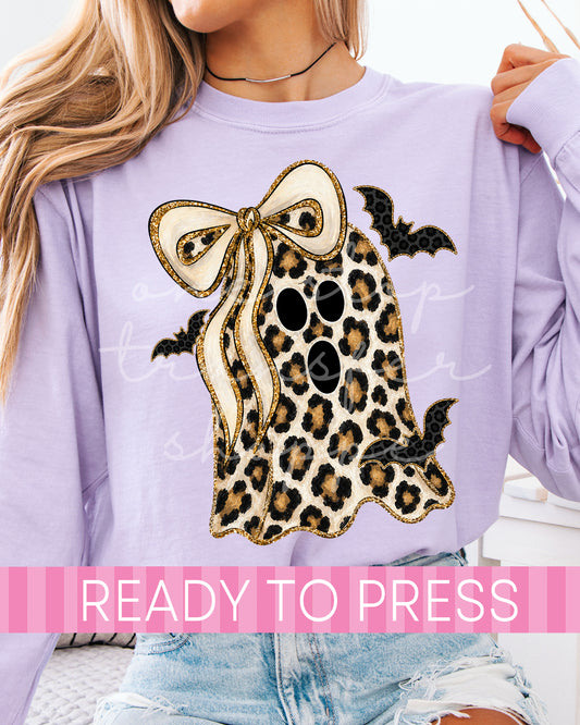 Coquette Leopard Ghost and Bats - Ready to Press DTF Transfers