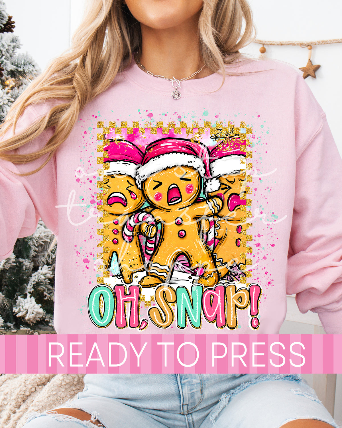 Oh Snap Crying Gingerbread Men - Ready to Press DTF Transfers