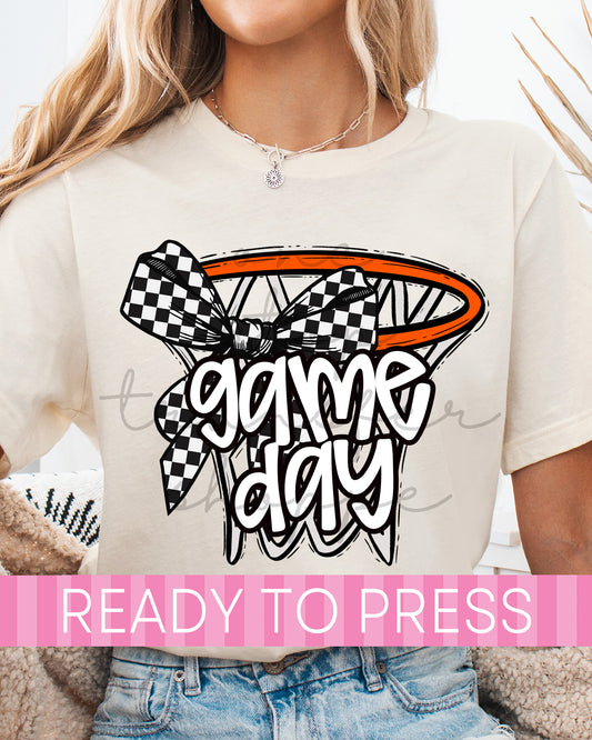 Coquette Basketball Goal Game Day - Ready to Press DTF Transfers