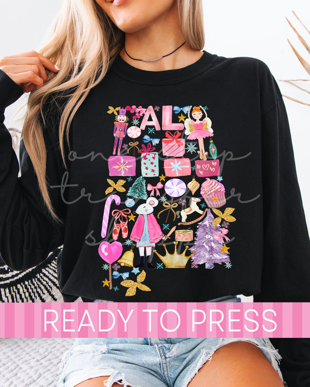 Pink Nutcracker ALABAMA Shape - Ready to Press DTF Transfers