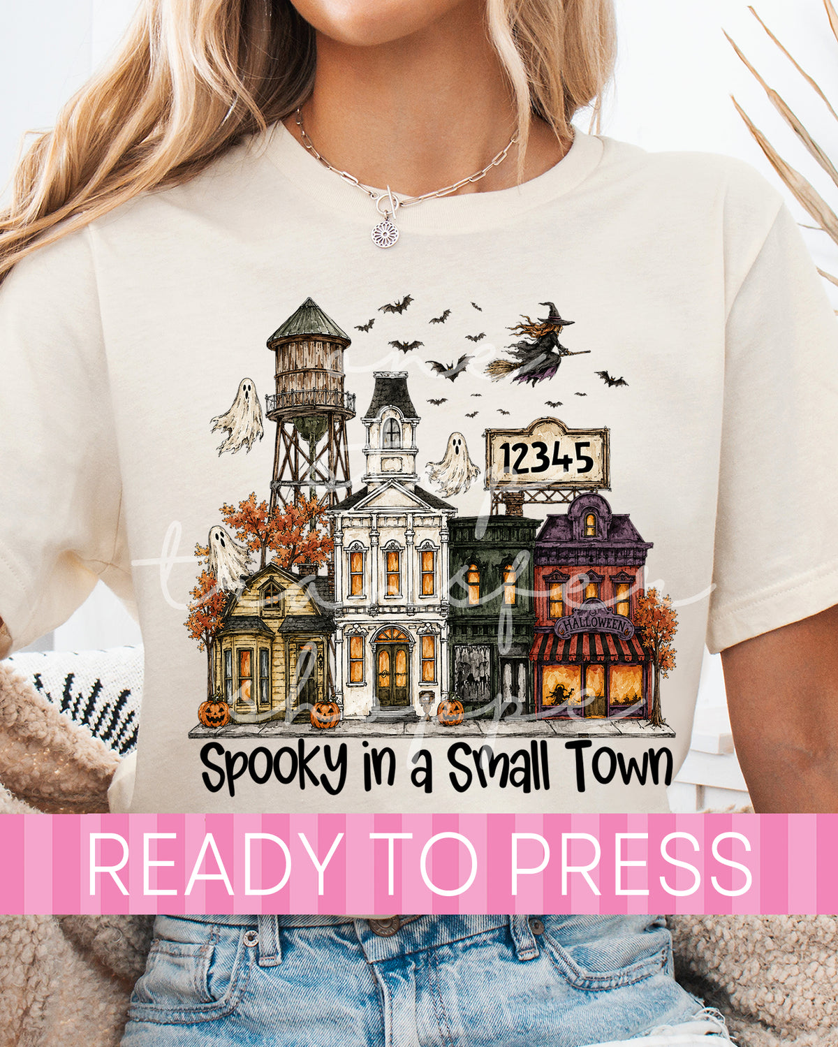 Halloween Spooky In A Small Town Custom Zip Code - Ready to Press DTF Transfers