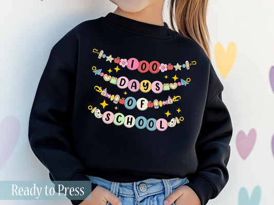 100 Days of School Charm Bracelets - Ready to Press DTF Transfers