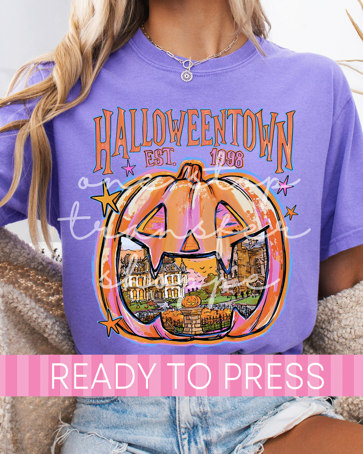 Halloween City Jack O Lantern - Ready to Press DTF Transfers