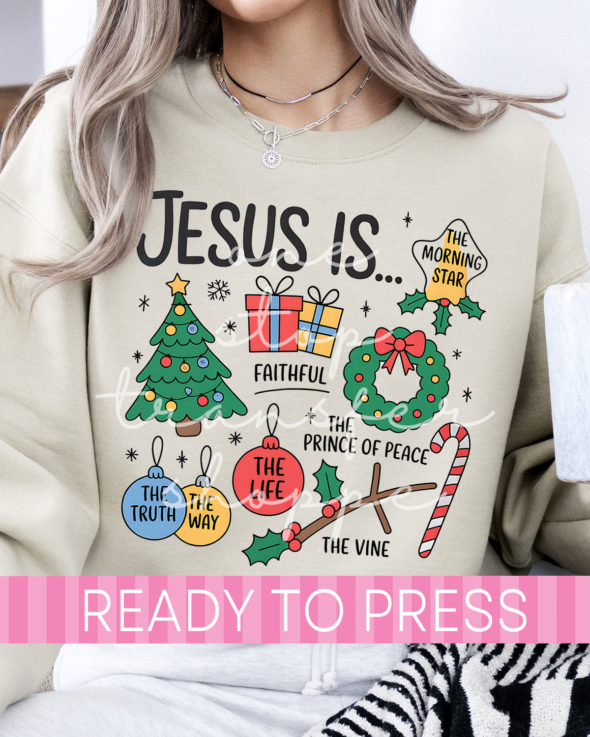 Jesus Is The Truth The Way The Life Christmas Collage - Ready to Press DTF Transfers