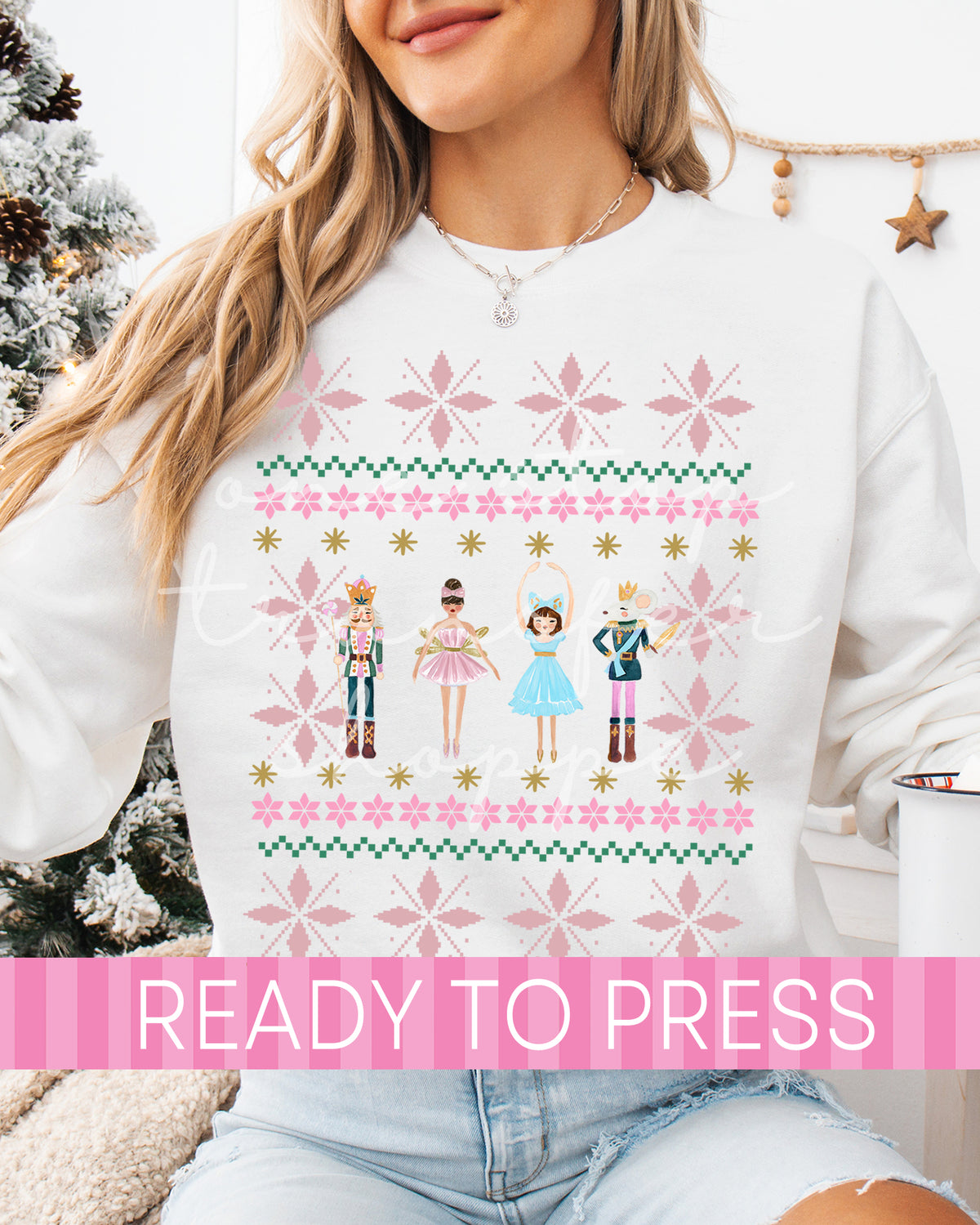 Faux Knit Nutcracker Characters  - Ready to Press DTF Transfers