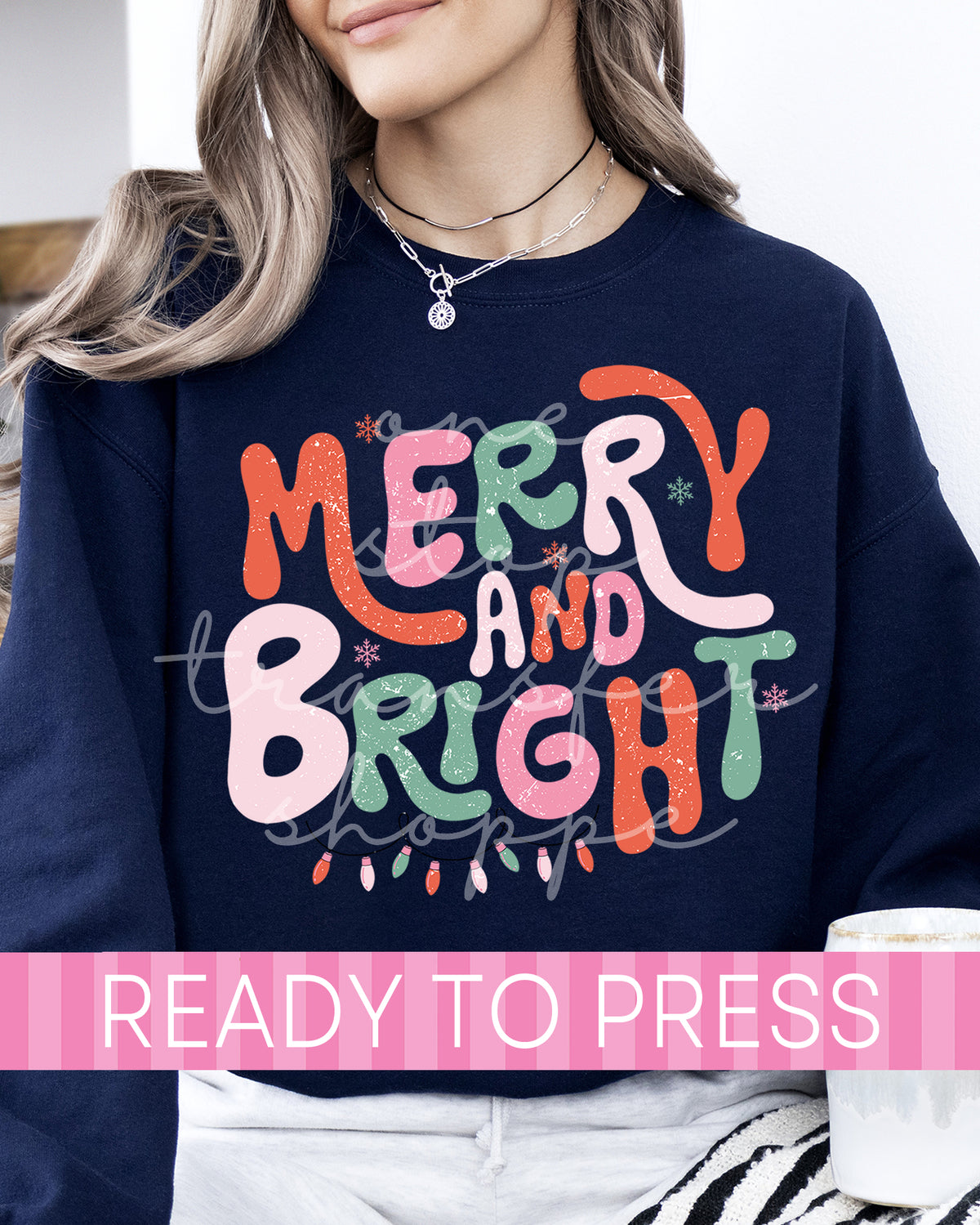 Retro Merry and Bright - Ready to Press DTF Transfers