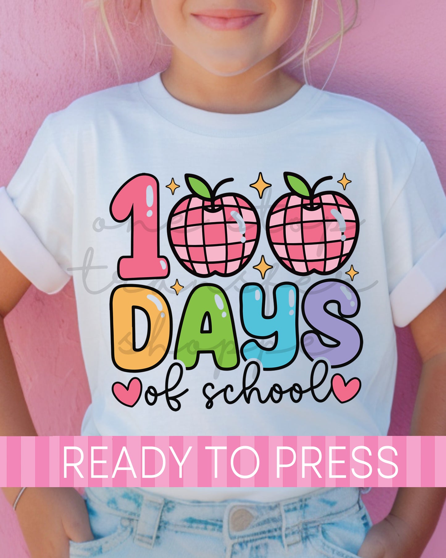 100 Days of School - Ready to Press DTF Transfers