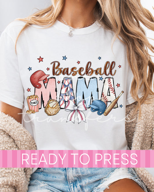 Baseball Mama My Wallet Is Empty My Heart Is Full - Ready to Press DTF Transfer Set