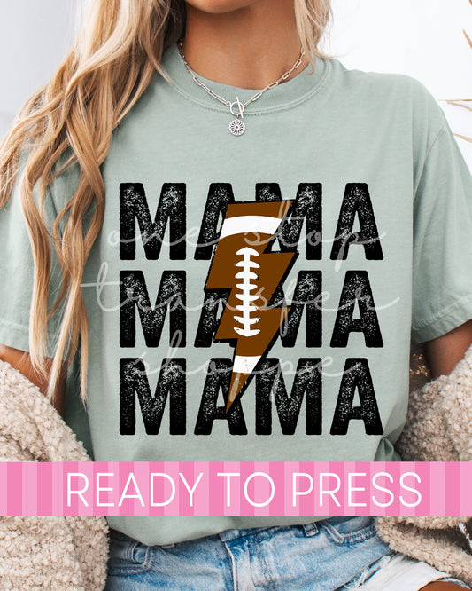 Stacked Football MAMA Lightning - Ready to Press DTF Transfers