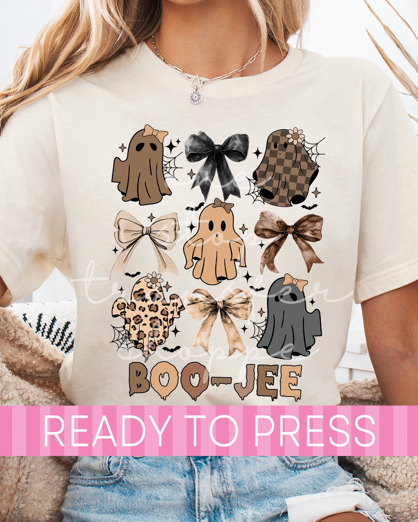BOO-JEE Coquette Fancy Ghosts - Ready to Press DTF Transfers