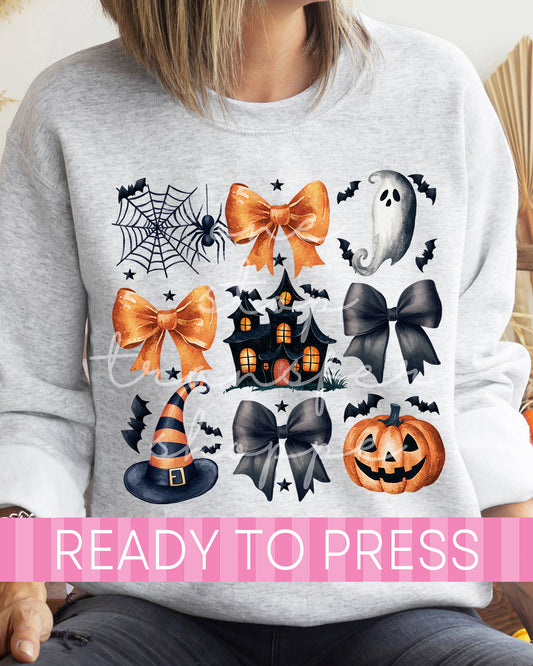 Coquette Spooky Halloween Collage - Ready to Press DTF Transfers